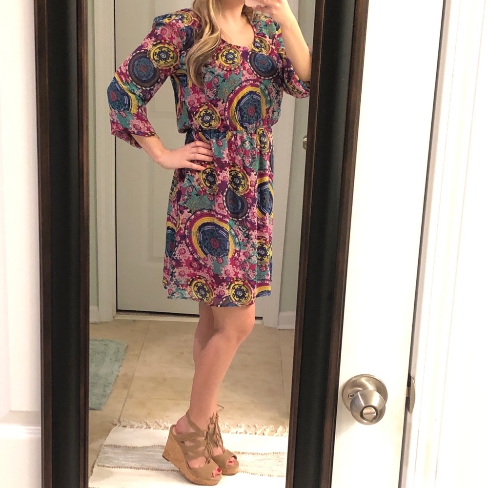 Umgee | Tribal Aztec Boho Long Sleeve Dress